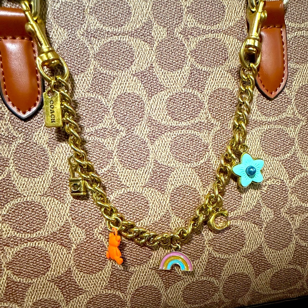 Coach chain charm